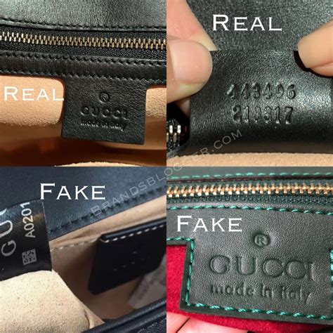 how to spot a fake gucci belt bag|gucci marmont belt spotting.